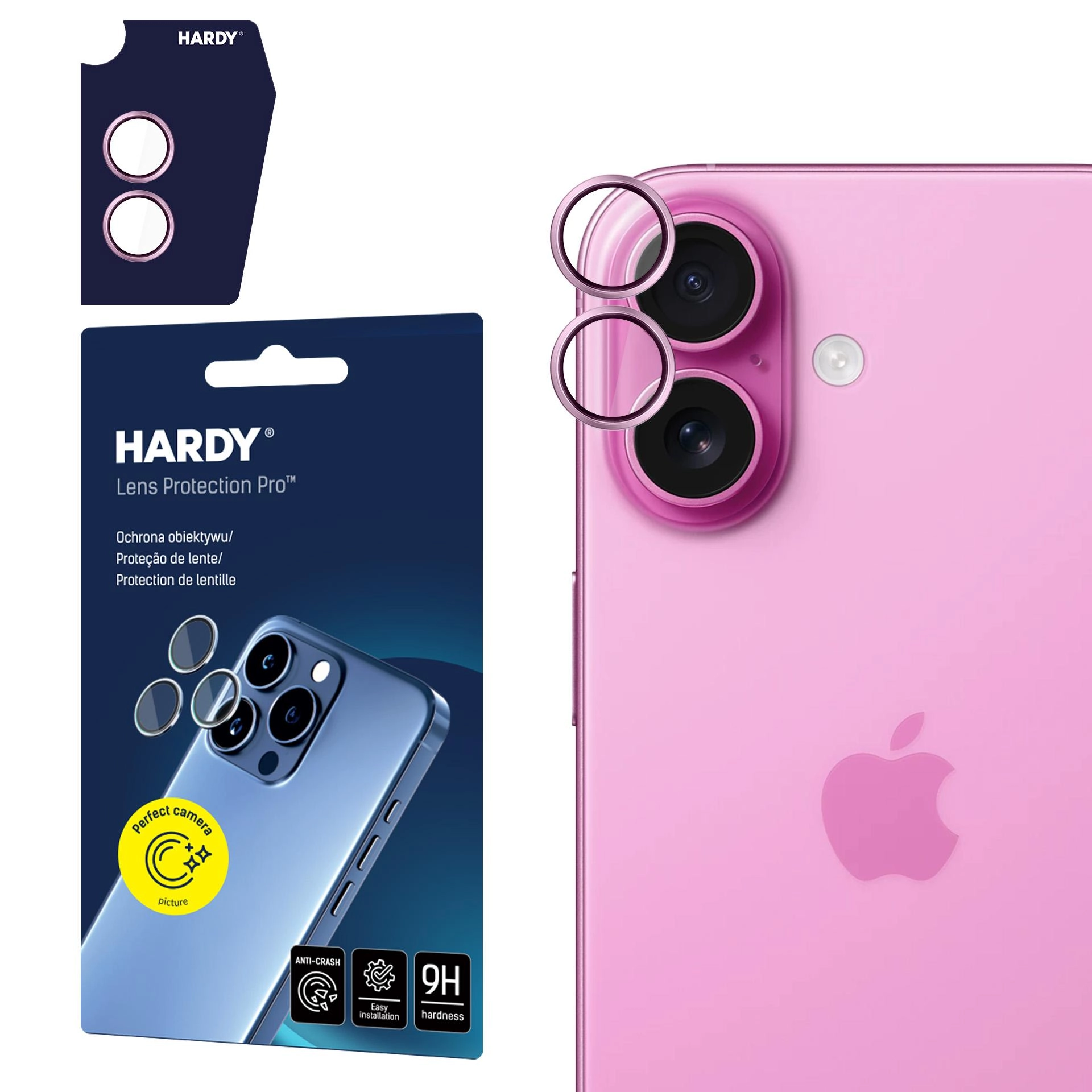 Szkło hartowane 3mk HARDY Lens Protection Pro do Apple iPhone 17