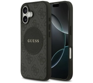 Guess 4G Circle Classic Logo MagSafe do iPhone 17 Czarny