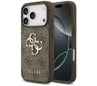 Guess 4G Big Logo do iPhone 17 Pro Brązowy