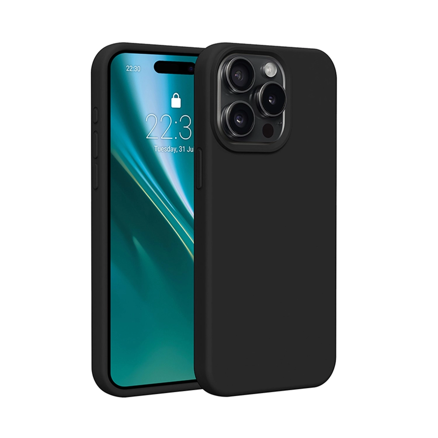 Etui Etteri Silicone Case do iPhone 12 /12 Pro Czarny