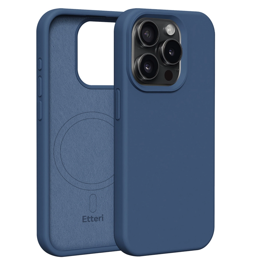 Etui Etteri Silicone Case do iPhone 15 Pro Niebieski