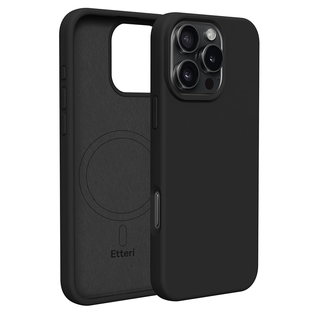 Etui Etteri Silicone Case do iPhone 16 Pro Czarny