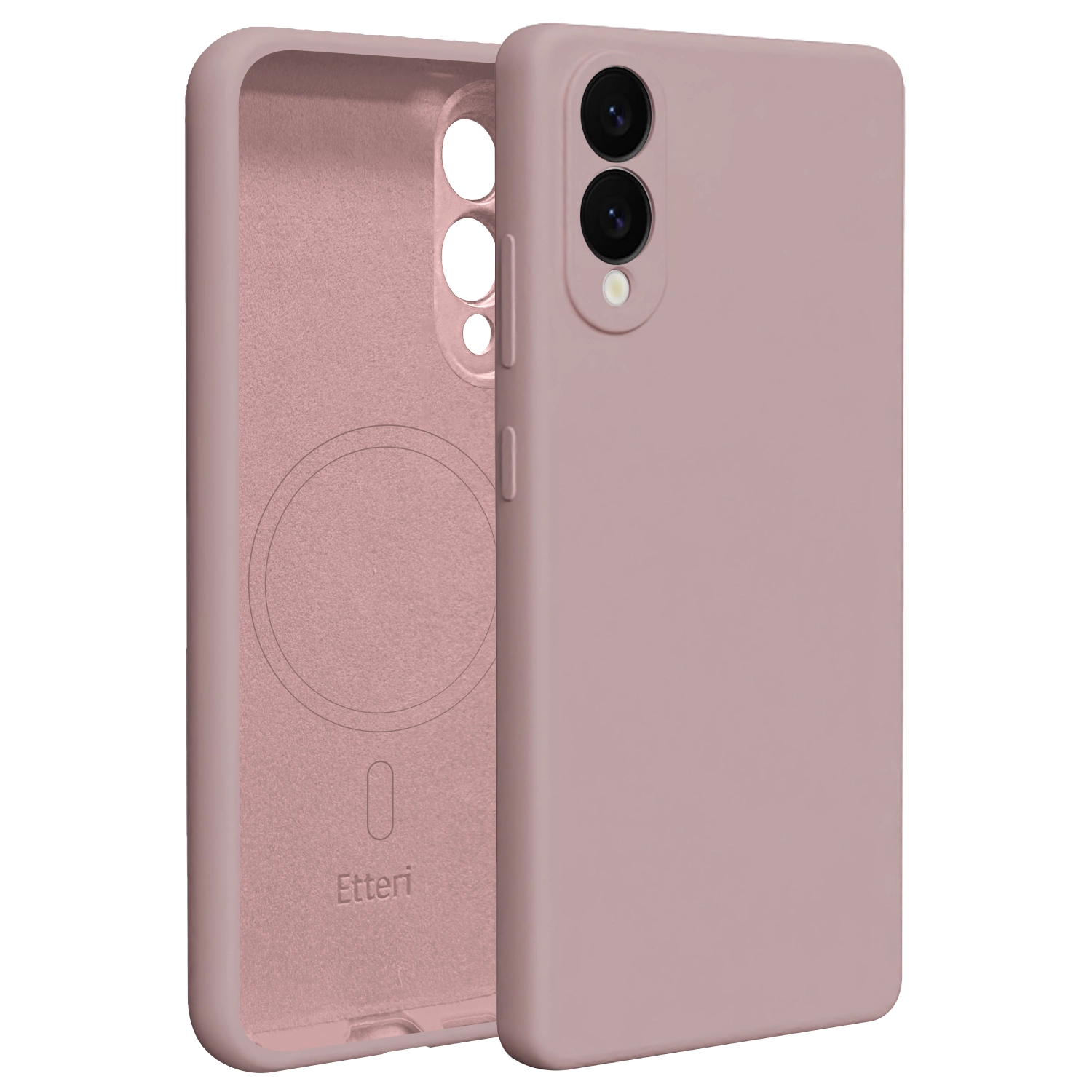 Etui Etteri Silicone Mag Case do Galaxy S25 Edge Różowy