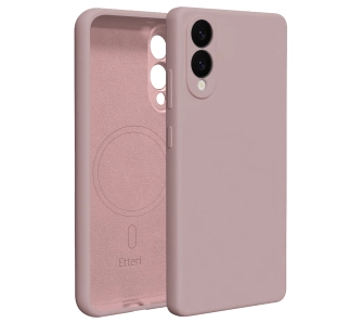 Etui Etteri Silicone Mag Case do Galaxy S25 Edge Różowy