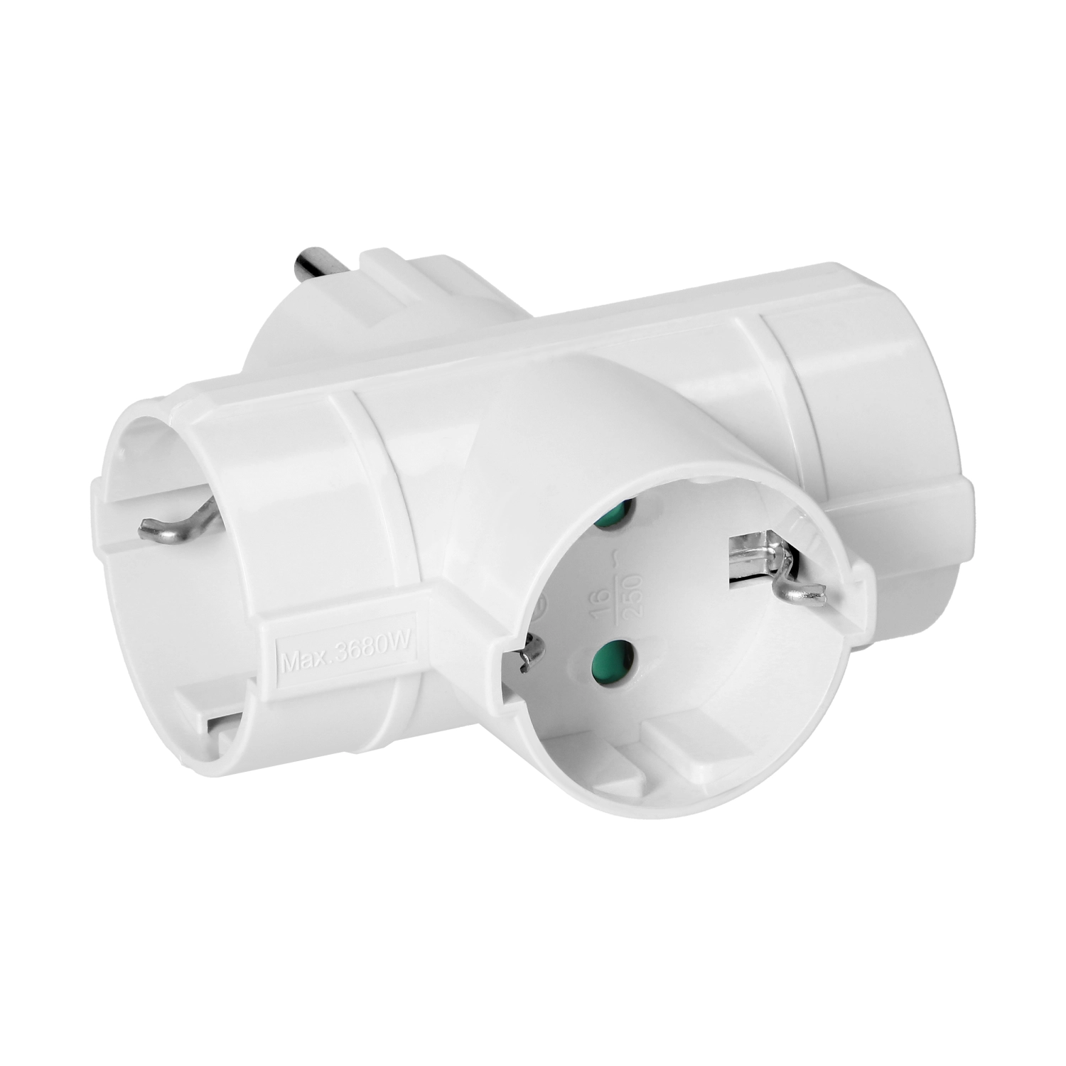 Rozgałęziacz Orno OR-AE-13184(GS) 3 gniazda Biały