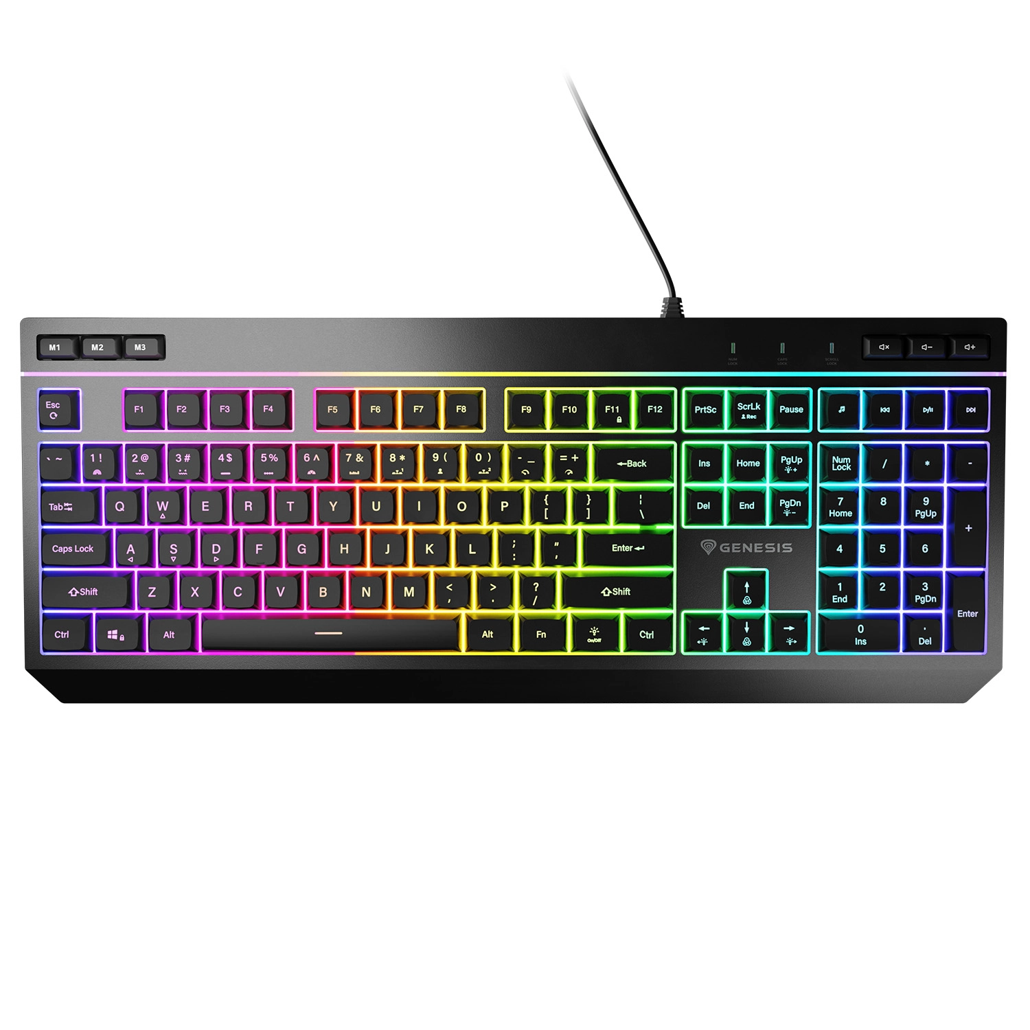 Klawiatura membranowa Genesis Rhod 530 RGB Czarny