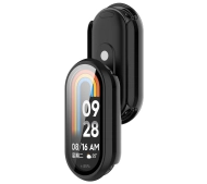Bizon ze szkłem do Xiaomi Smart Band 10 czarny