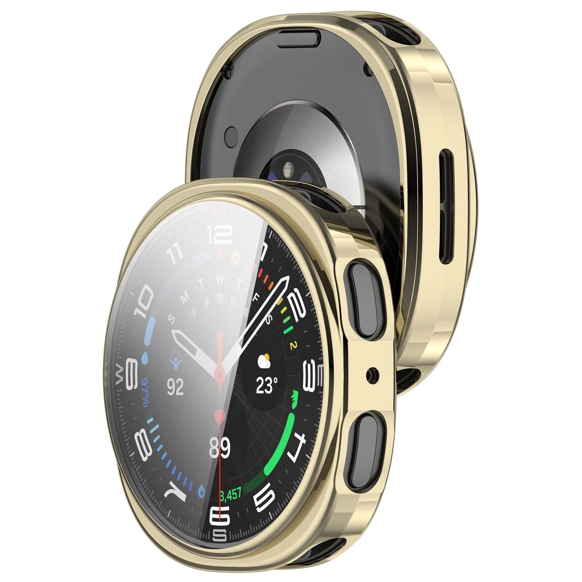 Nakładka na tarczę Bizon Felipe do Samsung Galaxy Watch 8 40 mm złoty