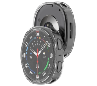 Nakładka na tarczę Bizon Felipe do Samsung Galaxy Watch 8 44 mm przezroczysty