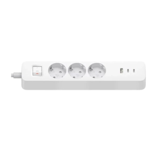 Listwa Xiaomi 20W Power Strip (2C1A) 3 gniazda 1x USB-A 2x USB-C 1,4m Biały