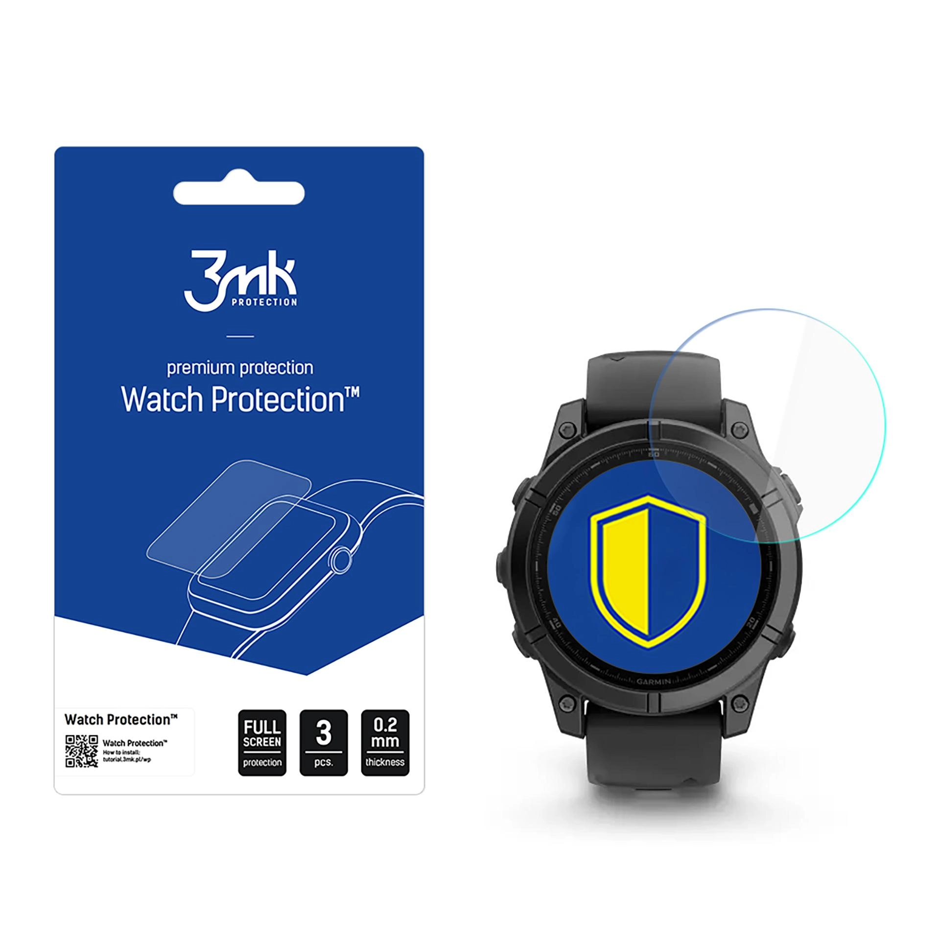 Szkło hybrydowe 3mk Watch Protection FlexibleGlass do Garmin Fenix E 47mm