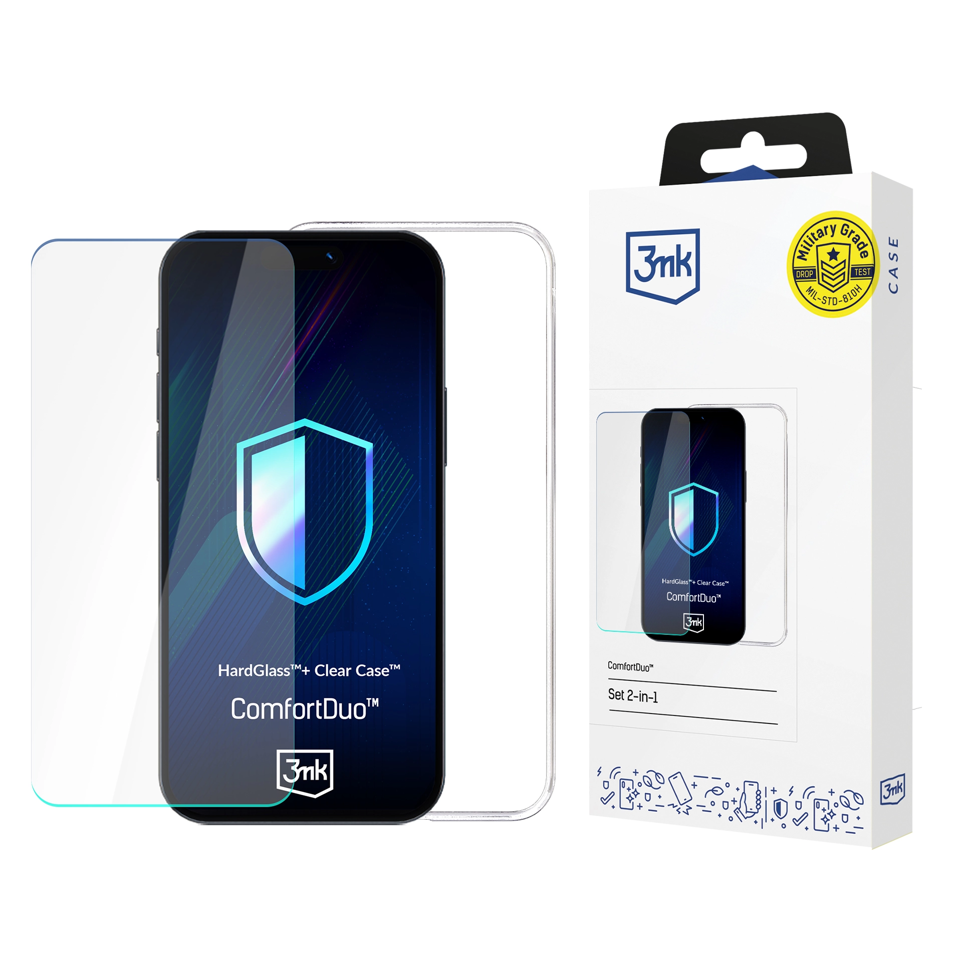 Etui 3mk ComfortDuo Clear do iPhone 15 Plus