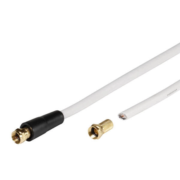 Kabel antenowy Vivanco 44060 10m Biały