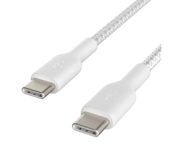 Kabel Belkin USB-C do USB-C 60W 0,15m Biały