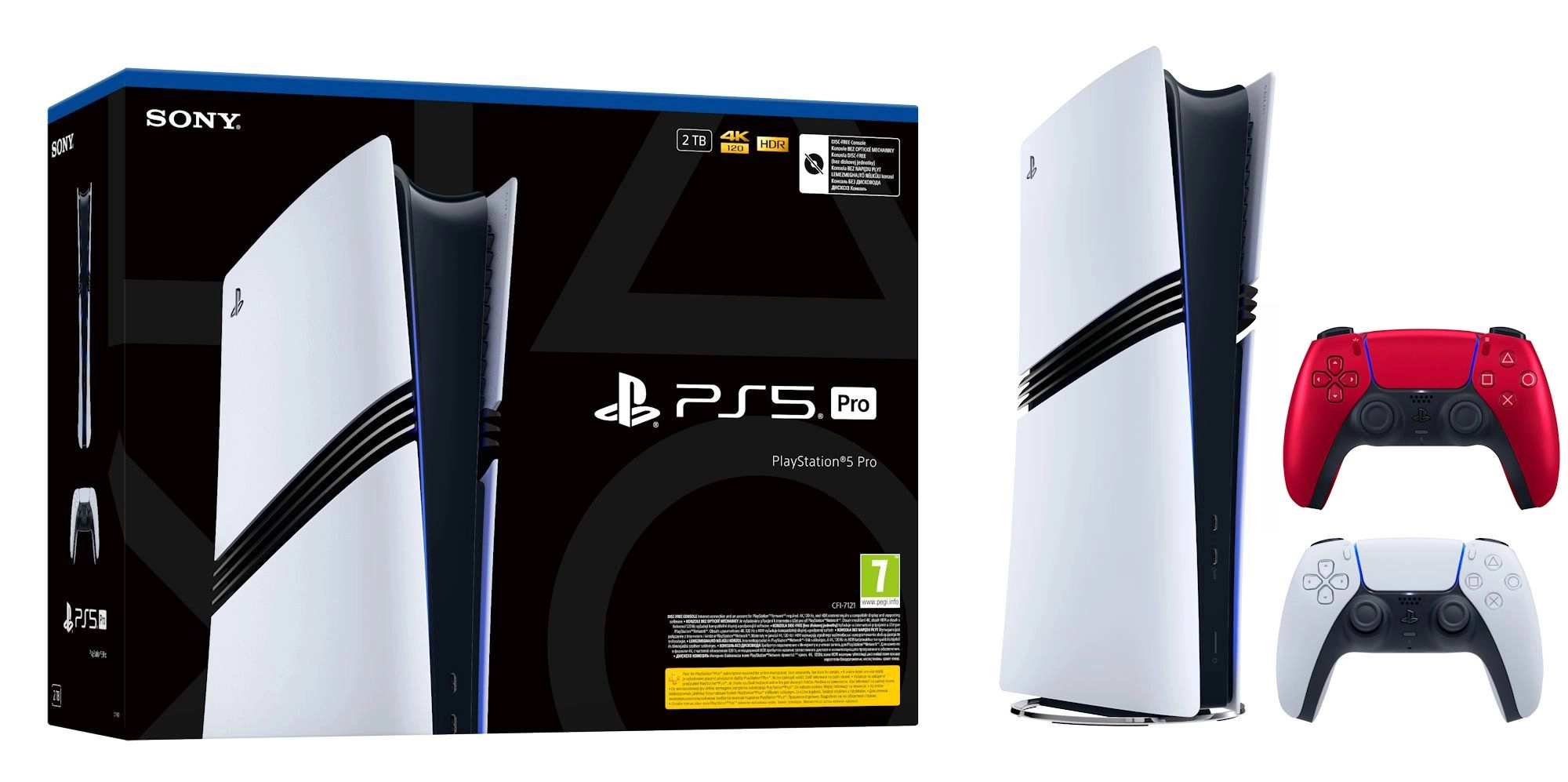Konsola Sony PlayStation 5 Pro (PS5) 2TB + Dodatkowy Pad Wulkaniczna czerwień