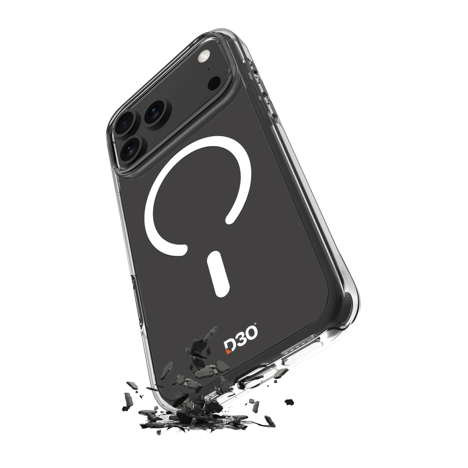Etui Puro D3O do iPhone 17 Pro Max Przeźroczysty
