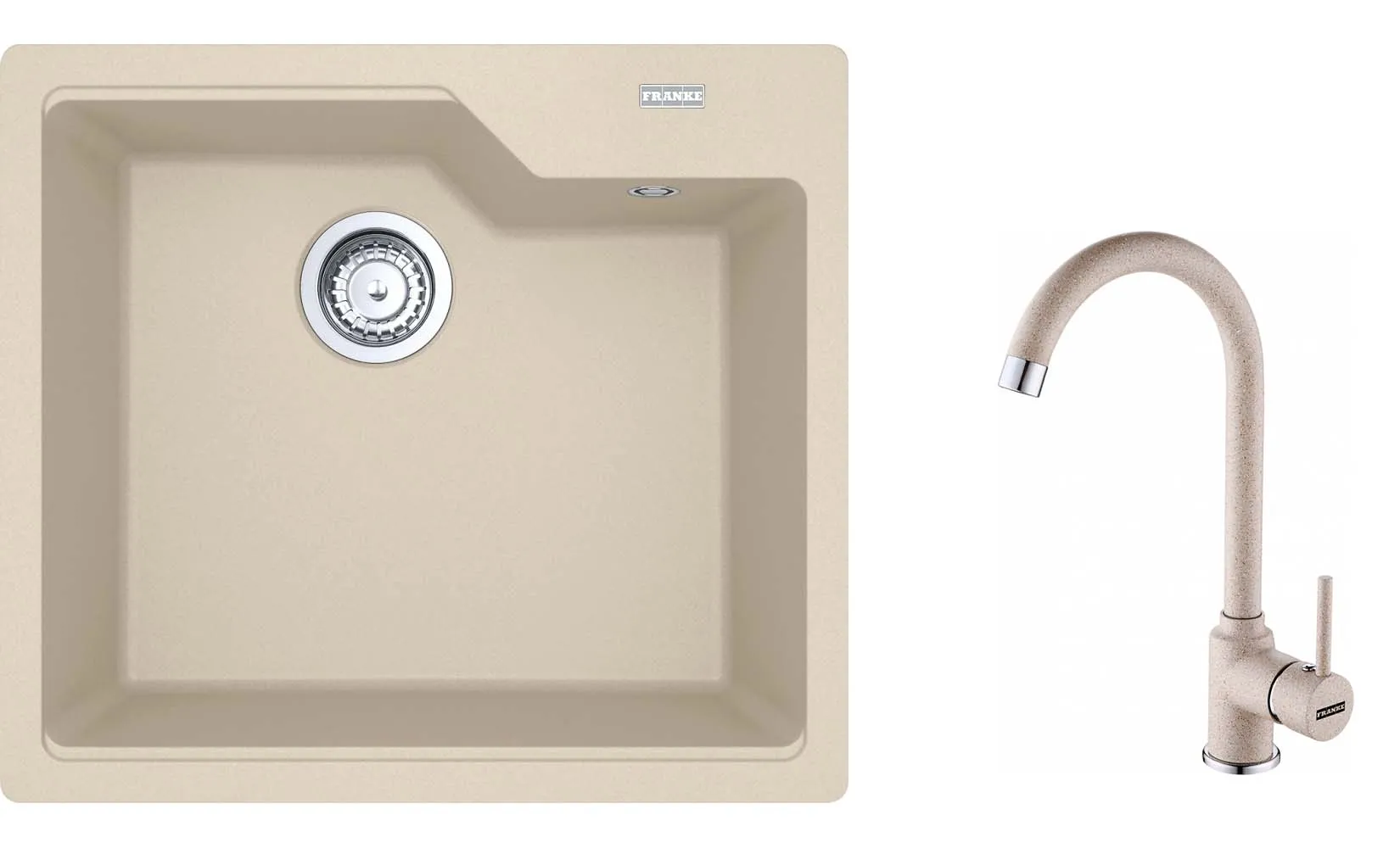 Zlewozmywak Franke Urban UBG 610-50 Beżowy + bateria Pola Beżowy