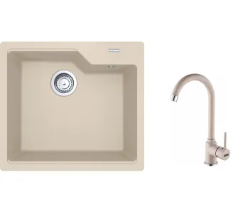Zlewozmywak Franke Urban UBG 610-50 Beżowy + bateria Pola Beżowy