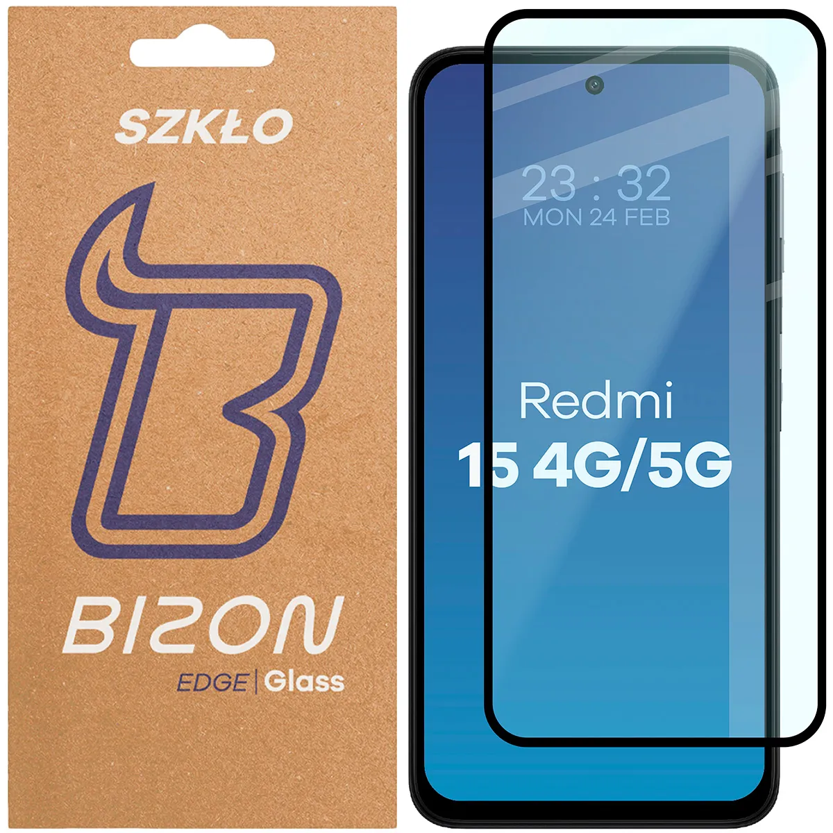 Szkło hartowane Bizon Edge 2 do Xiaomi Redmi 15 4G / 5G