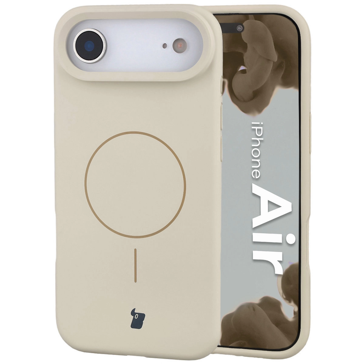 Etui Bizon Silikonowe Soft z MagSafe do Apple iPhone Air Ecru