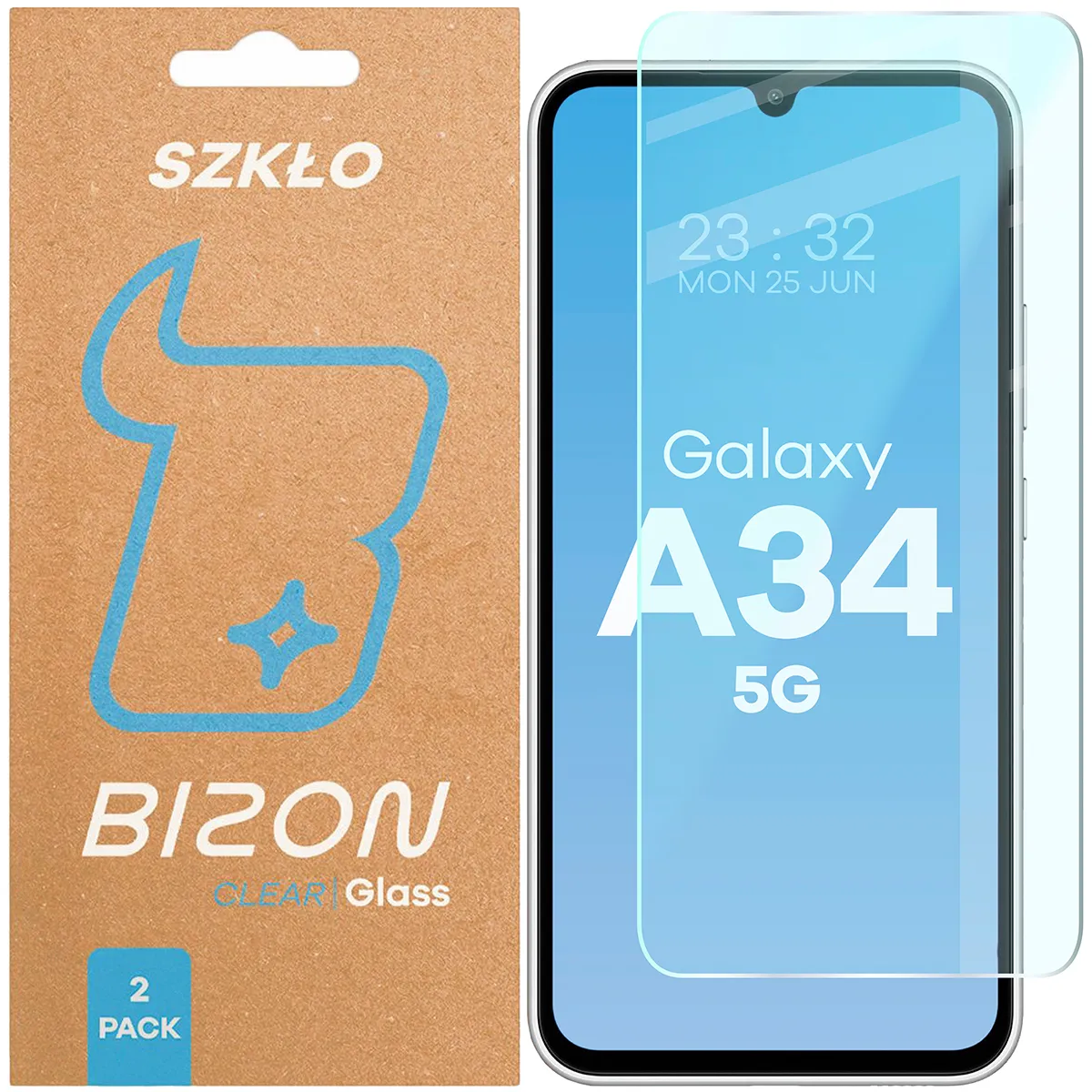 Szkło hartowane Bizon Clear Duo do Samsung Galaxy A34 5G