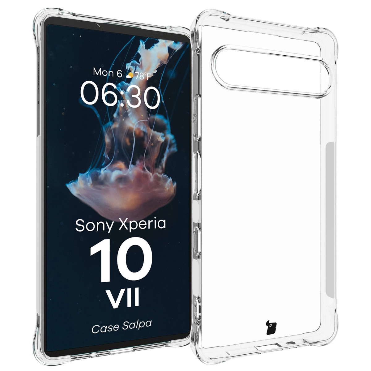 Etui Bizon Elastyczne Salpa do Sony Xperia 10 VII Przezroczysty