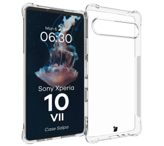 Etui Bizon Elastyczne Salpa do Sony Xperia 10 VII Przezroczysty
