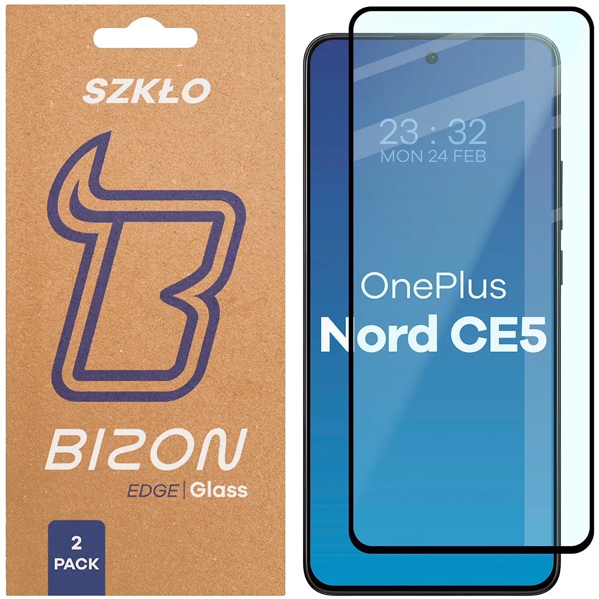 Szkło hartowane Bizon Edge Duo do OnePlus Nord CE5 5G