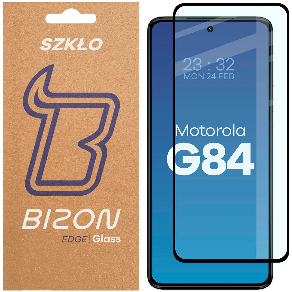 Szkło hartowane Bizon pełne Edge 2 do Motorola Moto G84 5G