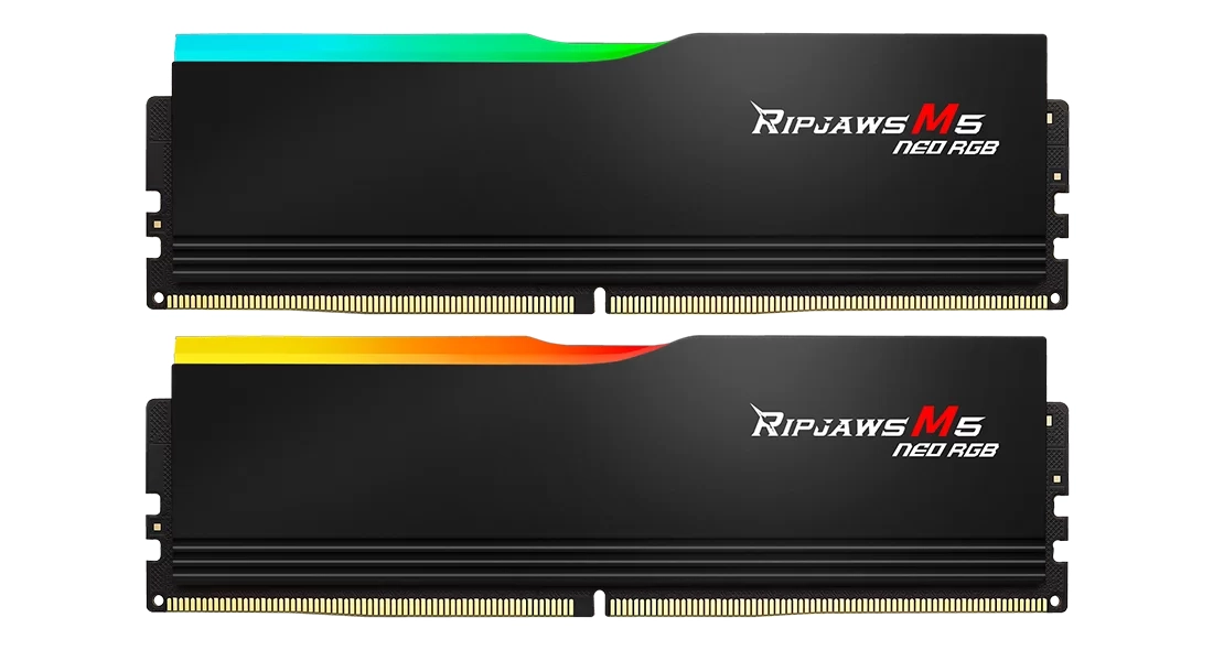 Pamięć RAM G.Skill Ripjaws M5 Neo RGB DDR5 64GB (2x32GB) 6000 CL28 Czarny