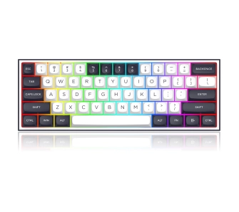 Klawiatura mechaniczna Redragon K717WB-RGB-PRO RPC Biało-Czarny
