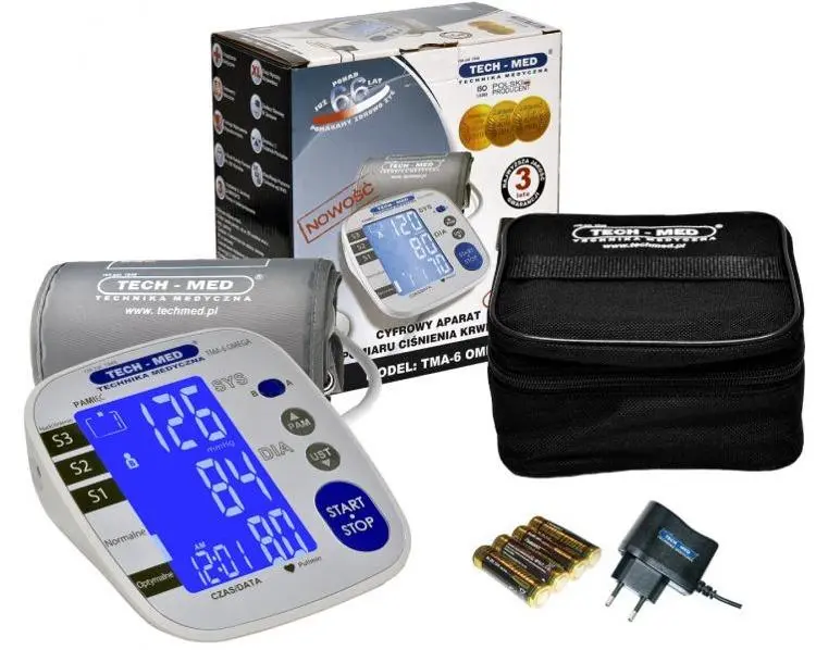 Ciśnieniomierz Tech-Med TMA-6 OMEGA Wykrywanie arytmii