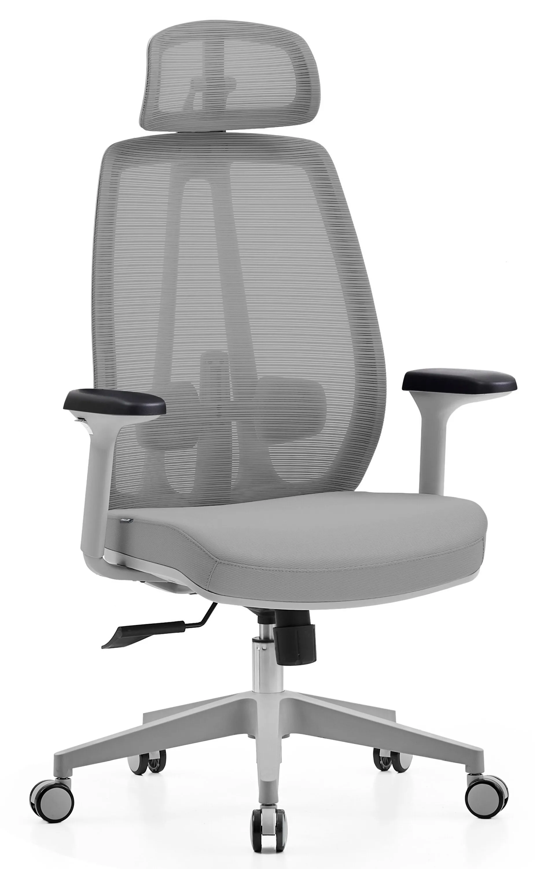 Fotel Cobra Office Plus HF505GY Biurowy do 150kg Tkanina Szary