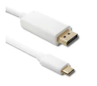 Qoltec 50412 USB 3.1 typ C - Displayport 5K 1m Biały