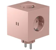 Avolt Square 2 3 gniazda 2x USB-C Różowy