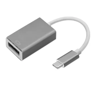 Adapter Qoltec 50429 DisplayPort do USB-C Srebrny