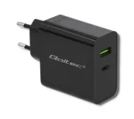 Qoltec 51717 USB-A USB-C 45W Czarny