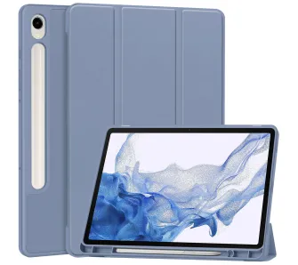 Etui na tablet Bizon Case Tab Lizard z klapką do Samsung Galaxy Tab S9 Szary