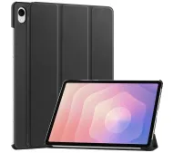 Bizon Case Tab Croc z klapką do Samsung Galaxy Tab S11 Czarny