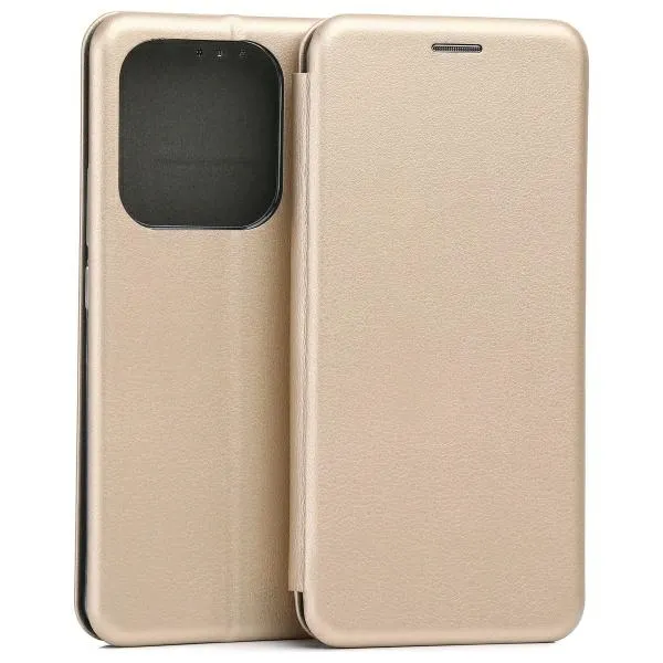 Etui Beline Book Magnetic do Redmi Note 14 5G Złoty