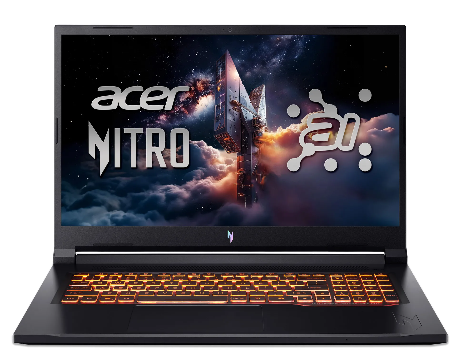 Laptop gamingowy Acer Nitro V 17 AI ANV17-41 17,3" 165Hz Ryzen 7 260 16GB RAM 1TB Dysk SSD RTX5070 DLSS4 Win11 Czarny Funkcje AI