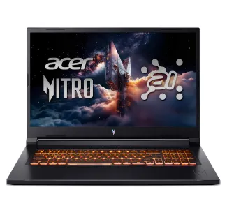 Laptop gamingowy Acer Nitro V 17 AI ANV17-41 17,3" 165Hz Ryzen 7 260 16GB RAM 1TB Dysk SSD RTX5070 DLSS4 Win11 Czarny Funkcje AI