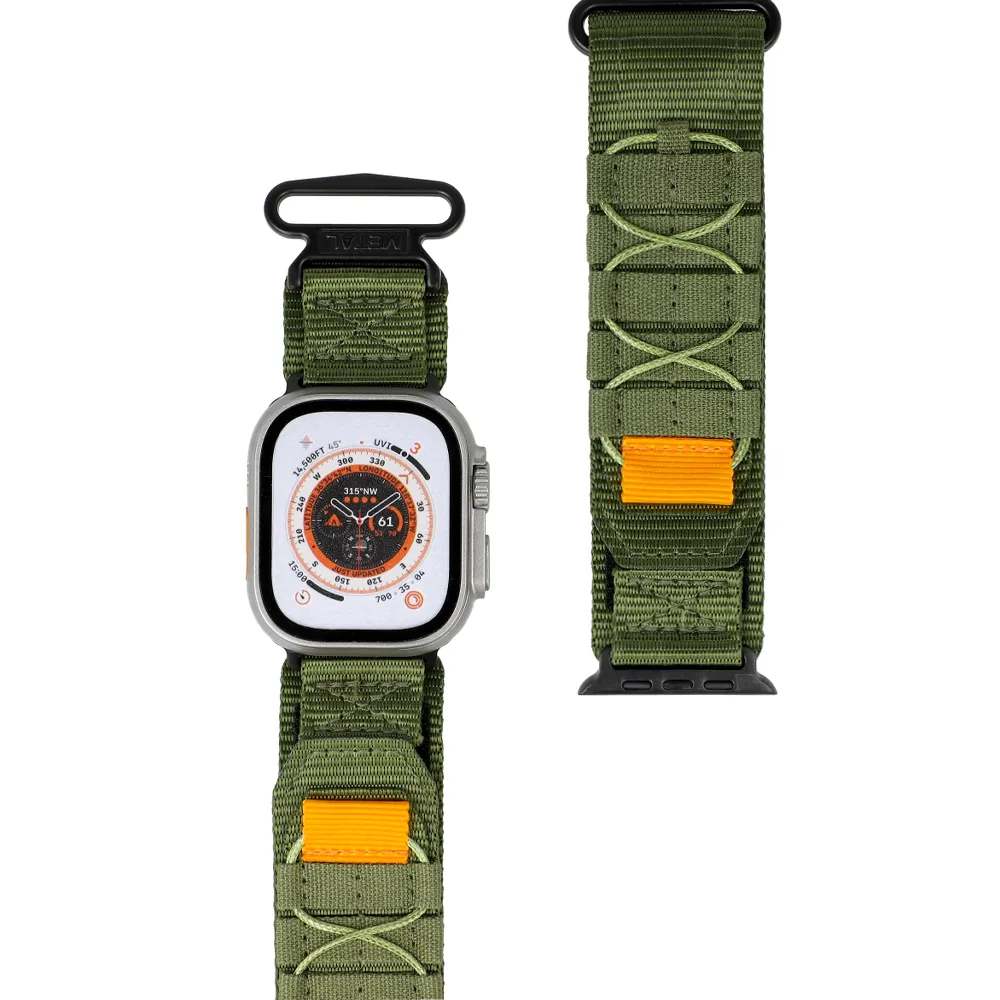 Pasek Bizon Strap Watch Adventure do Apple Watch 44/45/46/49 mm Zielony