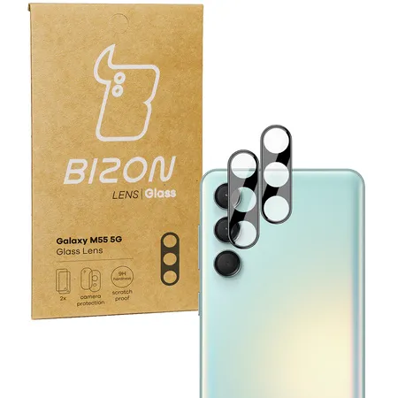 Szkło ochronne Bizon na aparat Silk Lens do Samsung Galaxy M55 5G