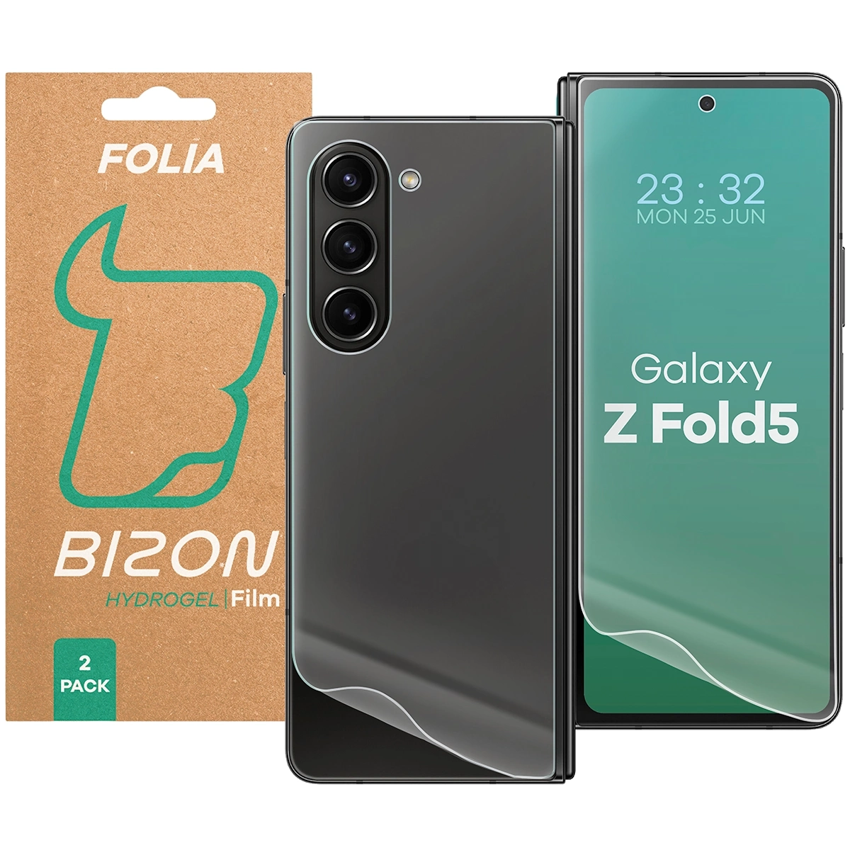 Folia hydrożelowa Bizon na tył i przód Glass Hydrogel Pack do Samsung Galaxy Z Fold5