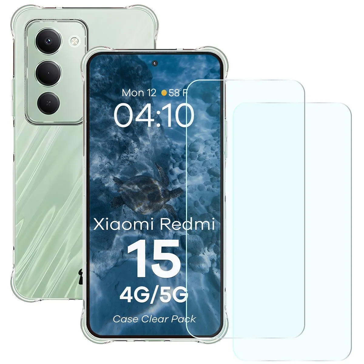 Etui Bizon Clear Pack do Xiaomi Redmi 15 4G / 5G Przezroczysty