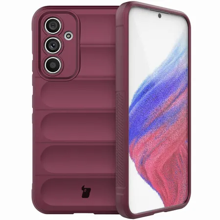 Etui Bizon Tur do Samsung Galaxy A54 5G Burgundowy