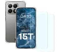 Bizon elastyczne etui + 2x szkło hartowane Clear Pack do Xiaomi 15T