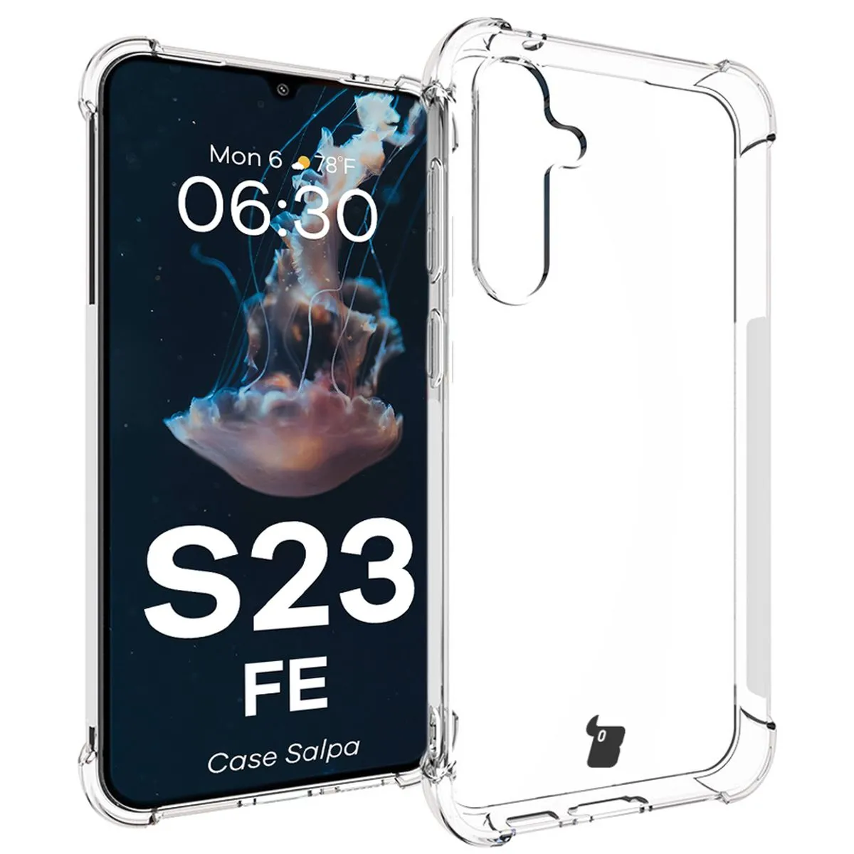 Etui Bizon Salpa do Samsung Galaxy S23 FE Przezroczysty