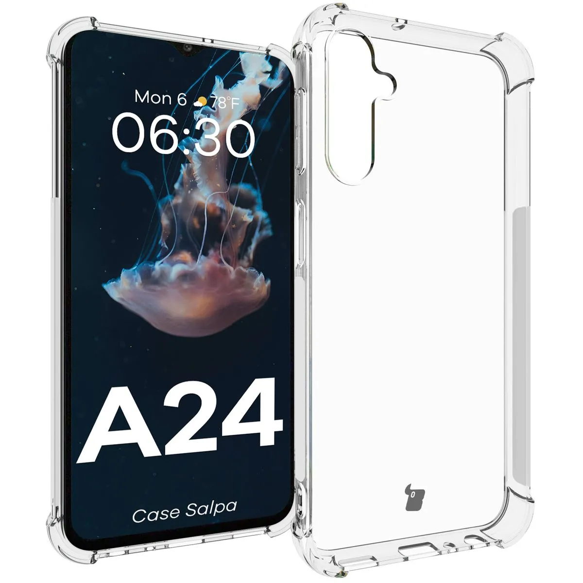 Etui Bizon Salpa do Samsung Galaxy A24 4G Przezroczysty